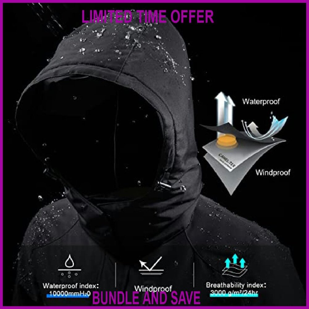 Women's Waterproof Windproof Ski Jacket Hooded Wi… - image 6